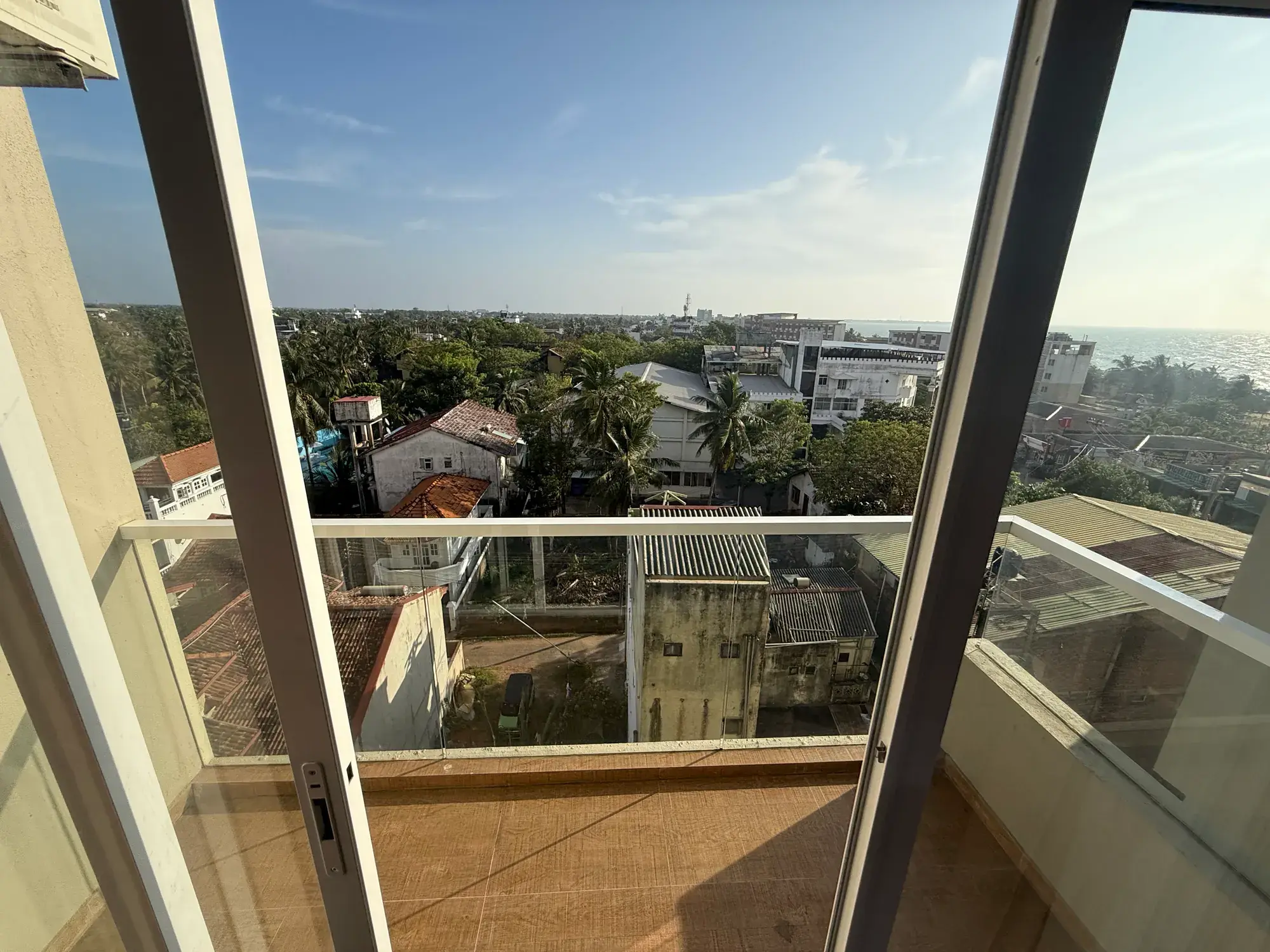 View from the balcony over the treetops