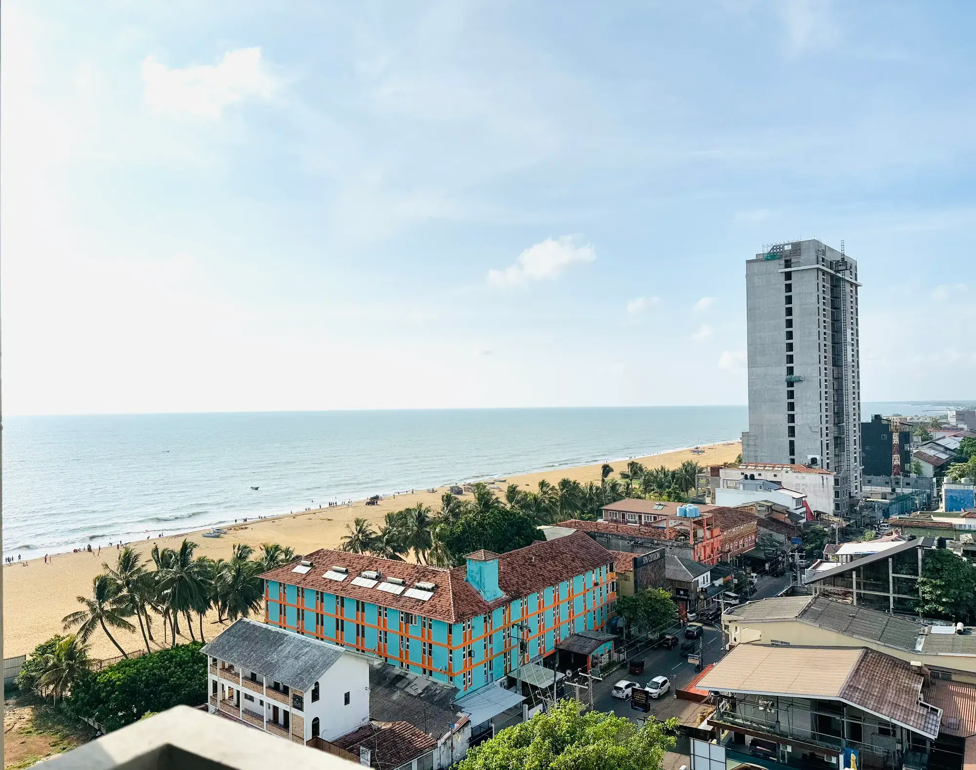 Negombo beach and the coastline