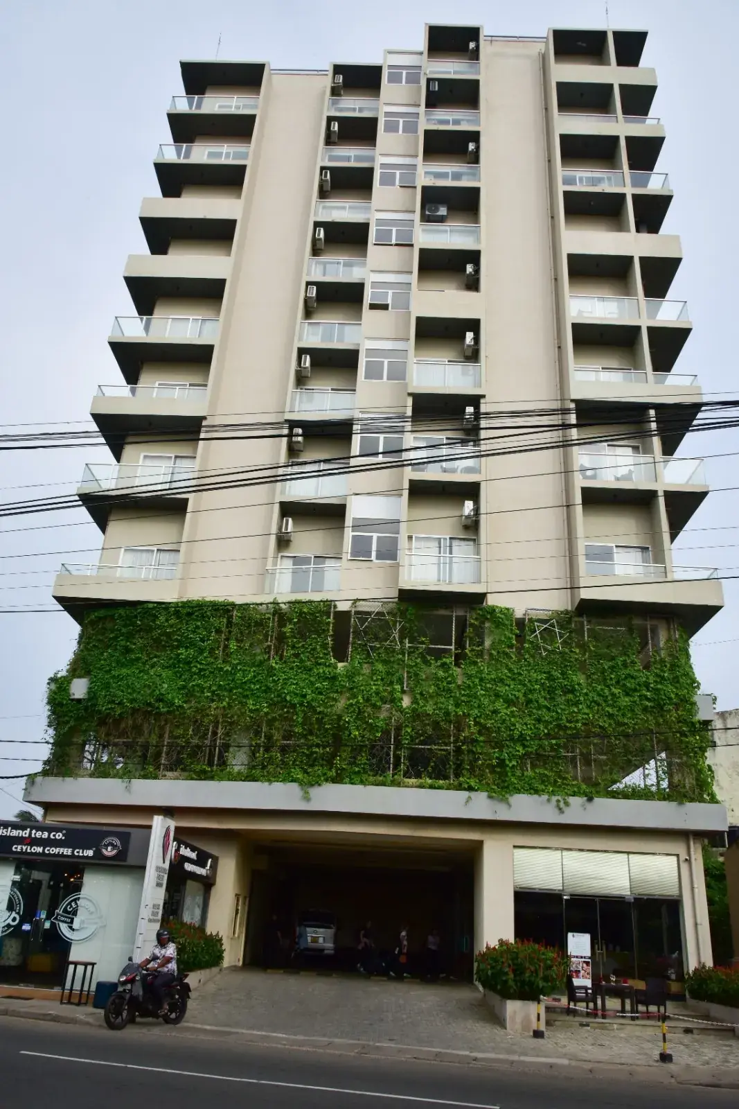 The building from the street